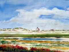 Race Point in Spring watercolor